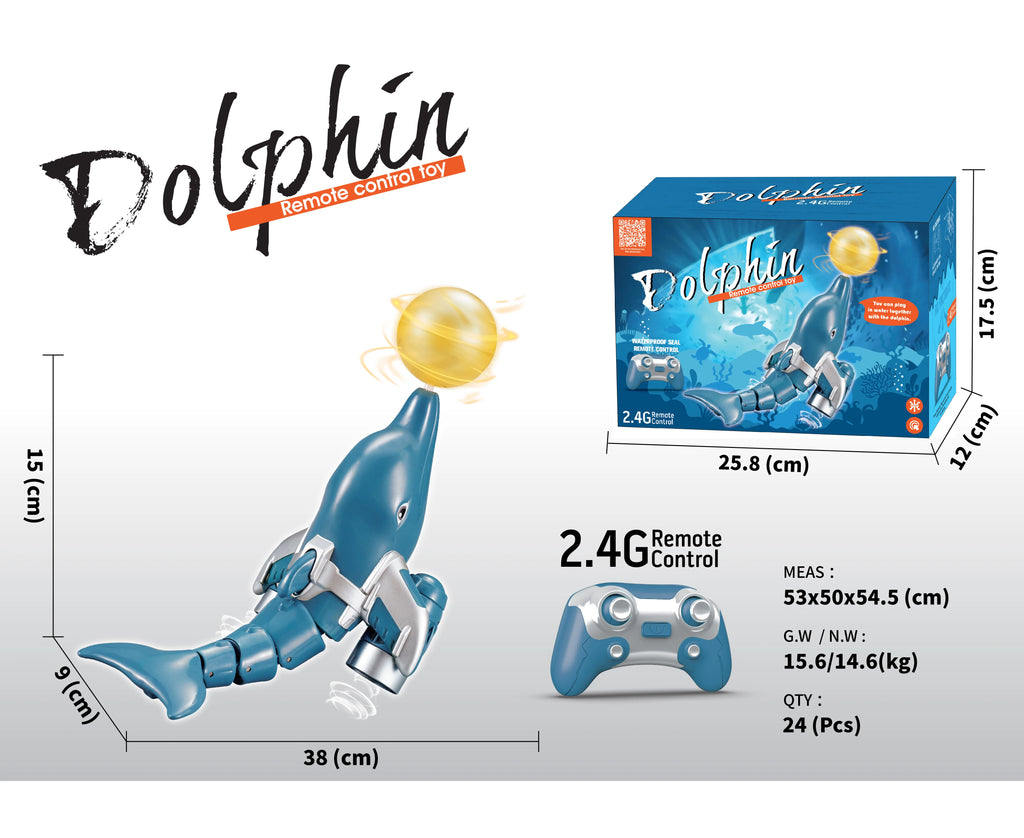 Remote Controlled Dolphin 38cm - TOYBOX Toy Shop