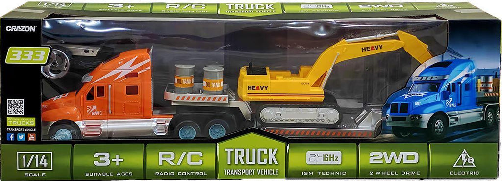 Remote Controlled RC Tractor Container Truck - TOYBOX Toy Shop