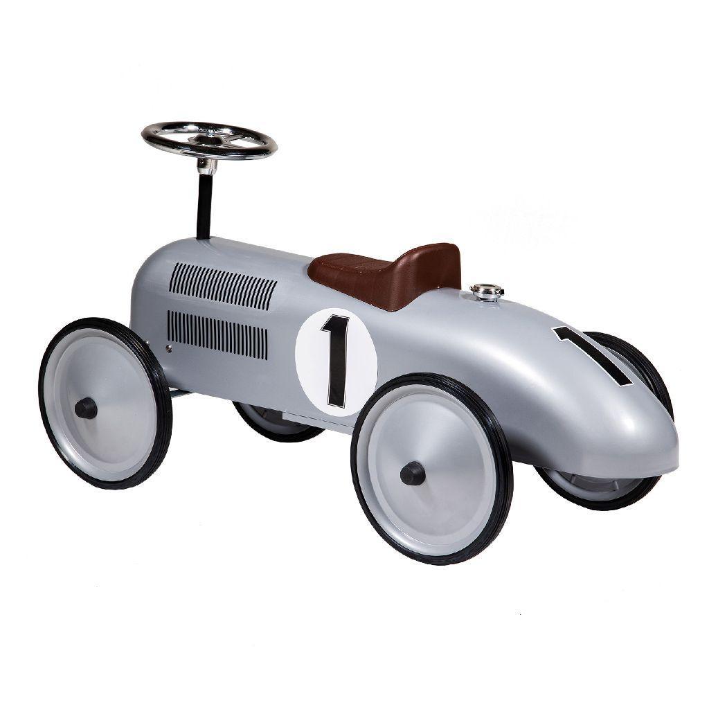 Retro Roller Jean Push Car - Silver - TOYBOX Toy Shop