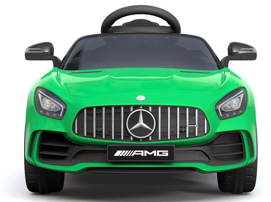 RICCO 6V 4.5A Two Motors Mercedes Benz GTR AMG Licenced Battery Powered Kids Electric Ride-On Toy Car, Green - TOYBOX Toy Shop