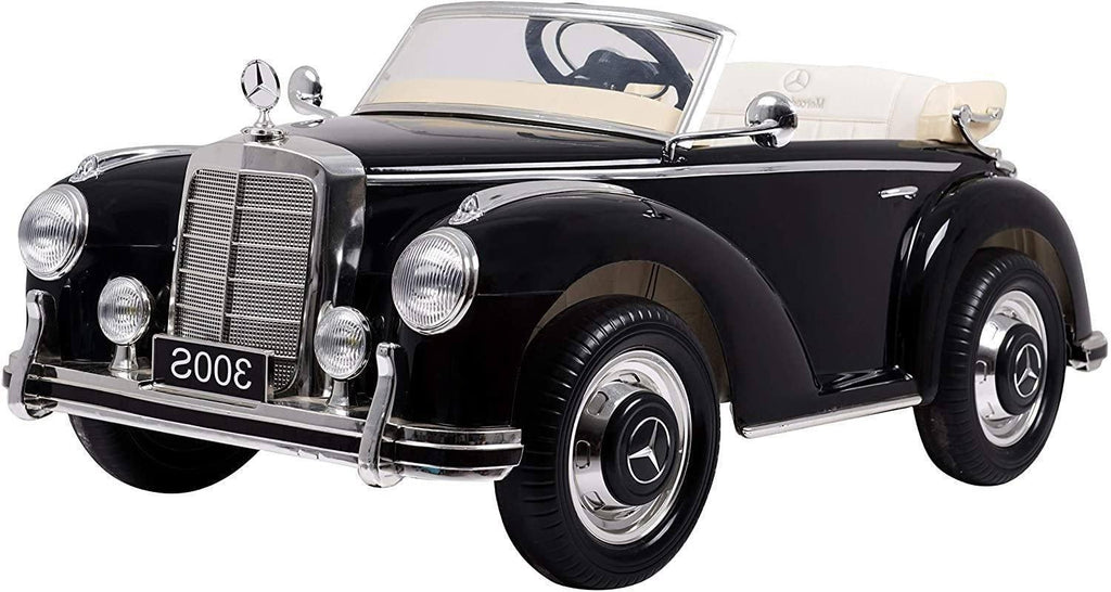 Ricco CLASSIC Mercedes Benz 300S (W188) 12V Battery Electric Ride-On Car Black X-Display - TOYBOX Toy Shop