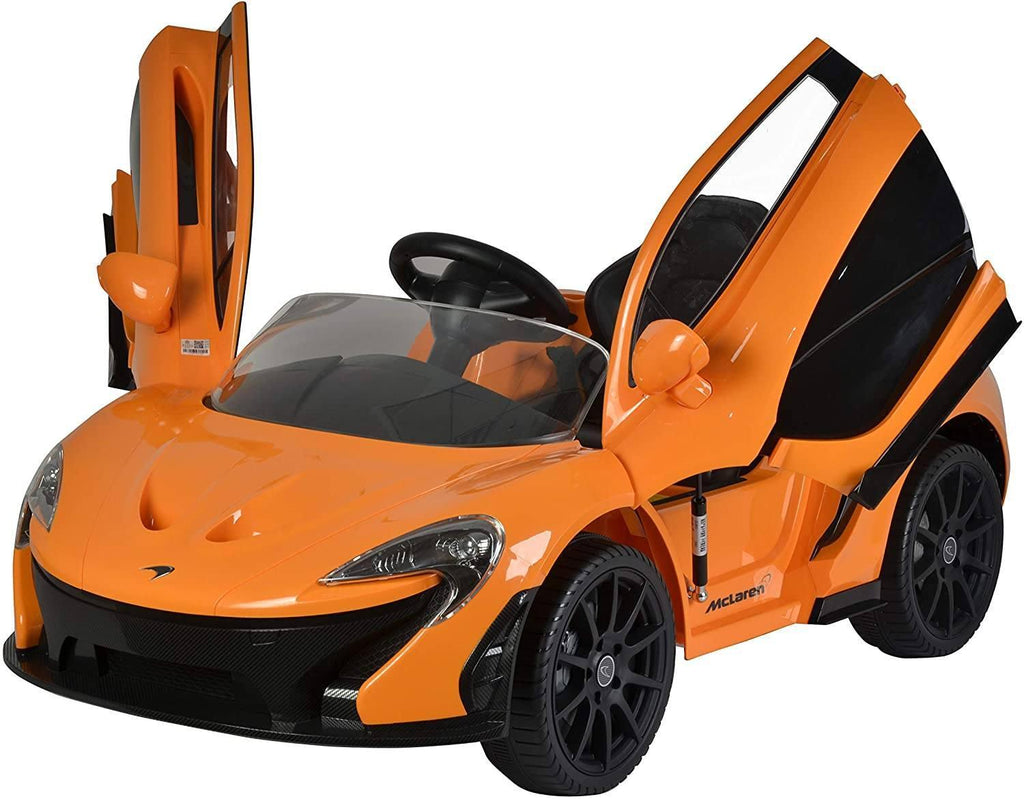 RICCO McLaren P1 12V Battery Powered Kids Electric Ride-On Toy Car Orange - TOYBOX Toy Shop