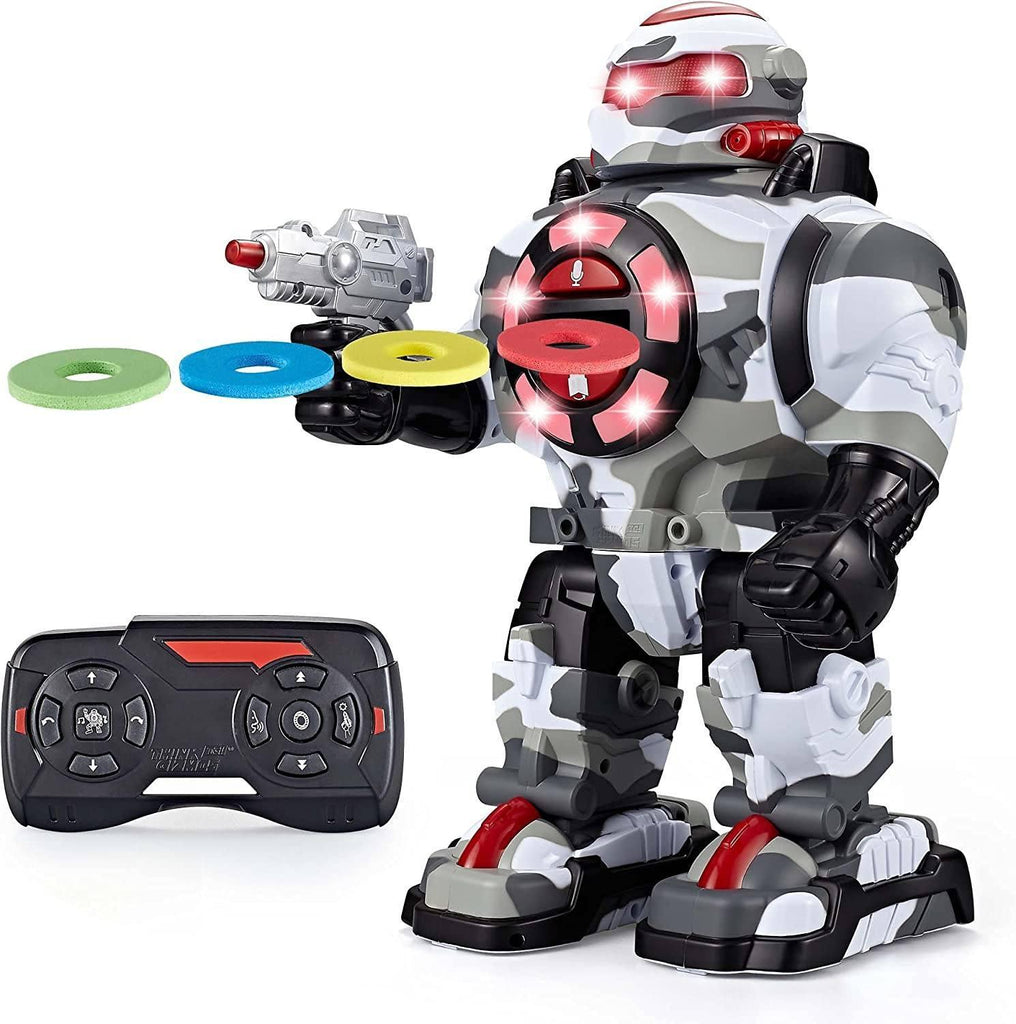 RoboShooter Remote Control Interactive Robot - White - TOYBOX Toy Shop