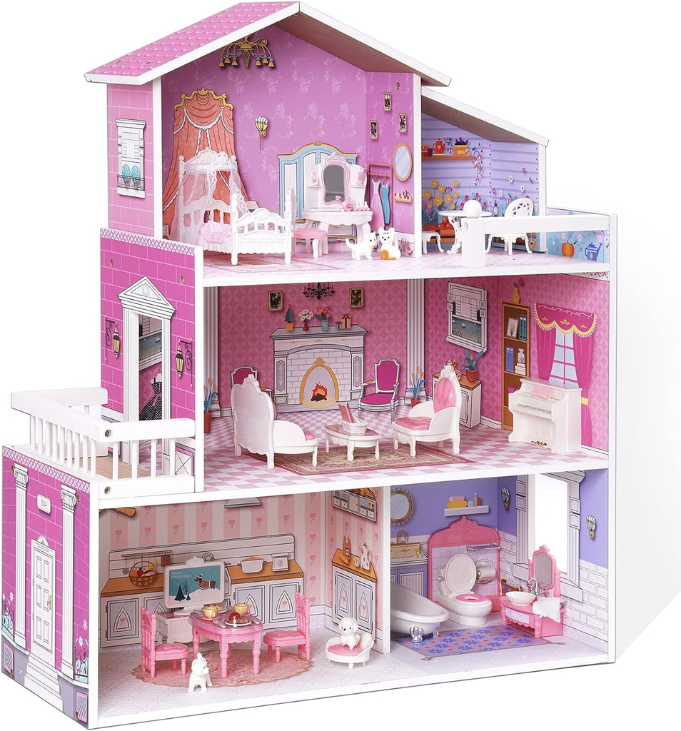 ROBUD Victorian Wooden Dollhouse for with Furniture - TOYBOX Toy Shop