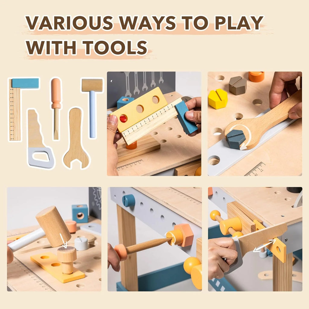 ROBUD Wooden Tool Workbench - TOYBOX Toy Shop