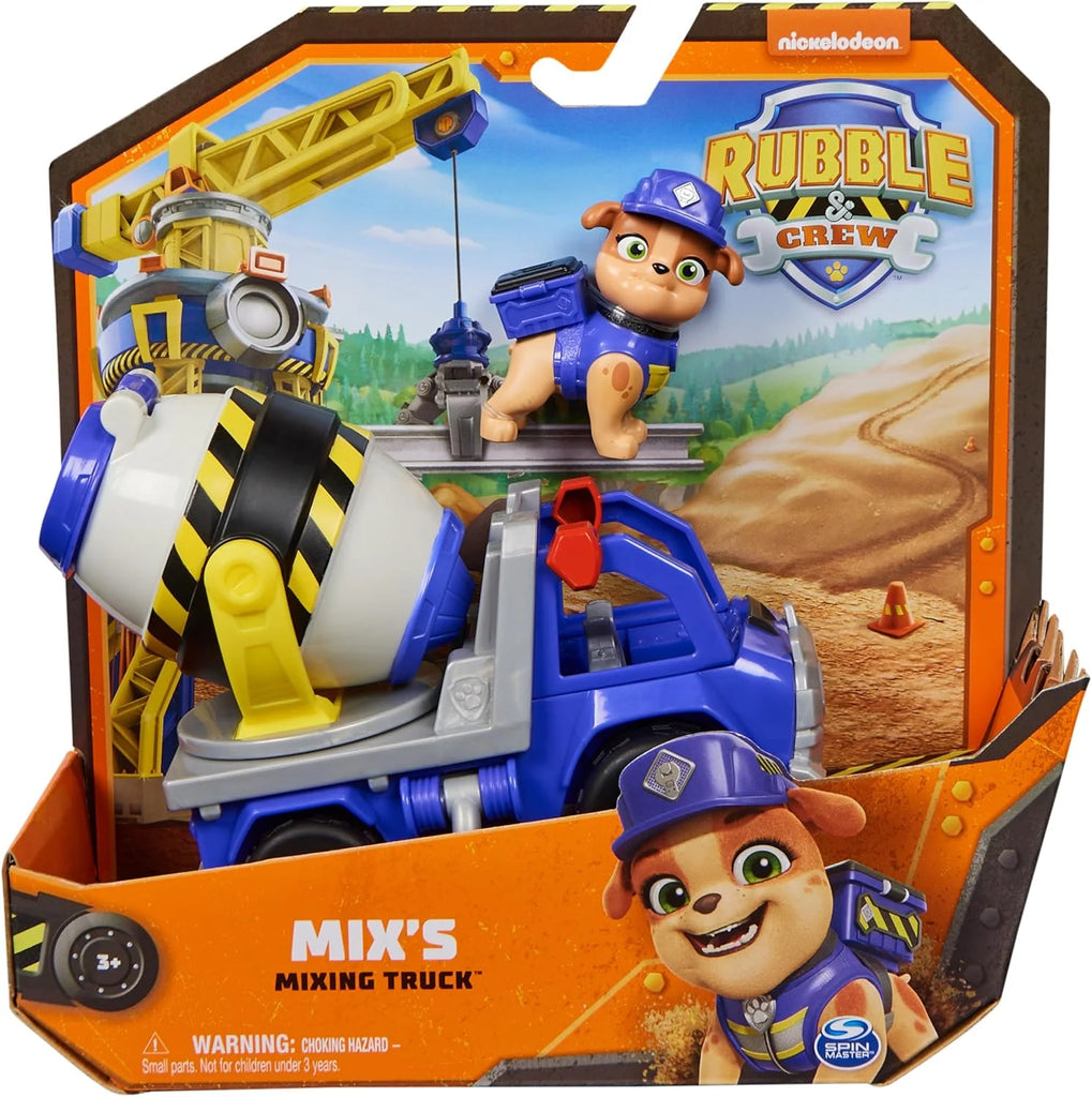 PAW Patrol Rubble & Crew Rubble & Crew Mix's Mixing Truck - TOYBOX Toy Shop