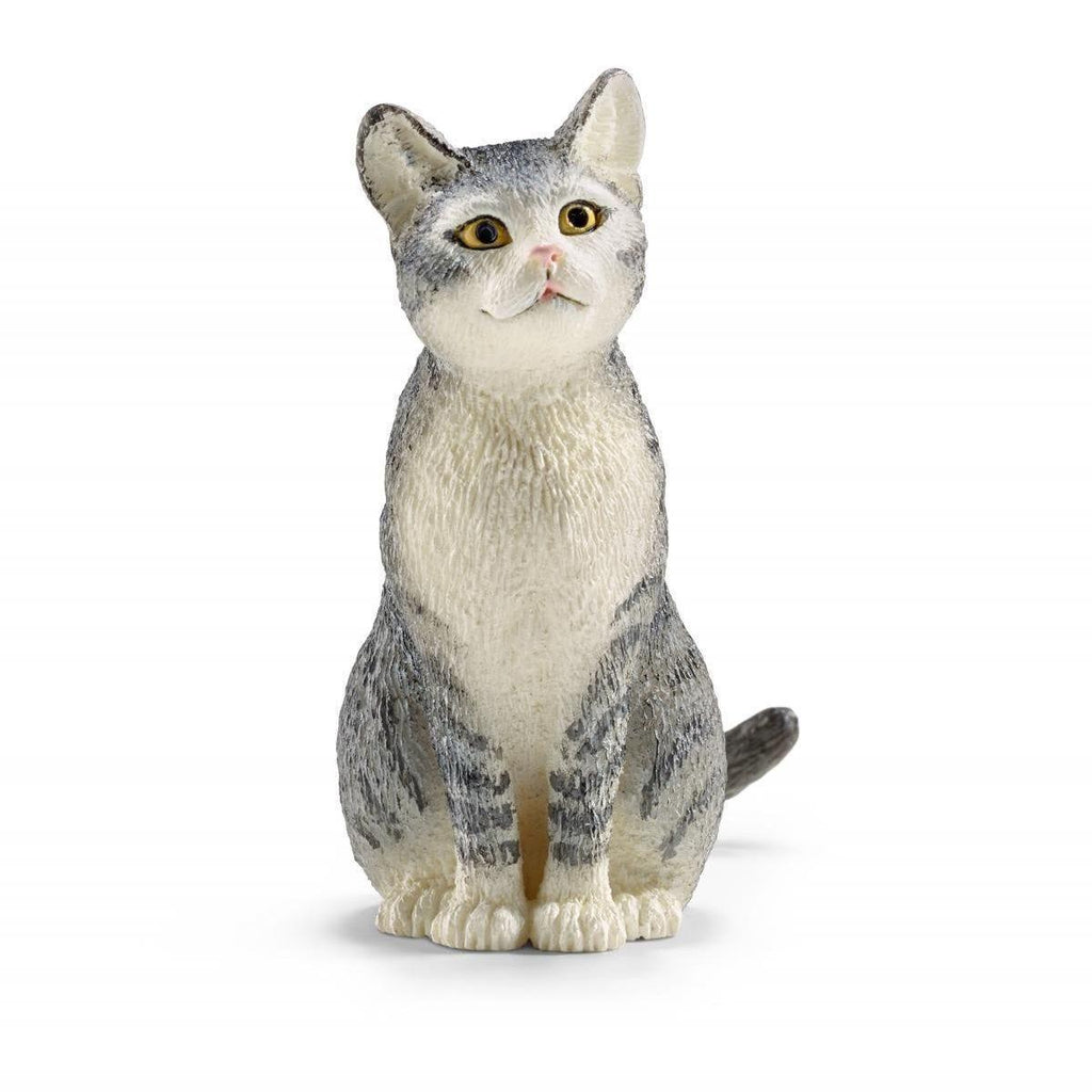 SCHLEICH 13771 Cat Sitting Figure - TOYBOX Toy Shop