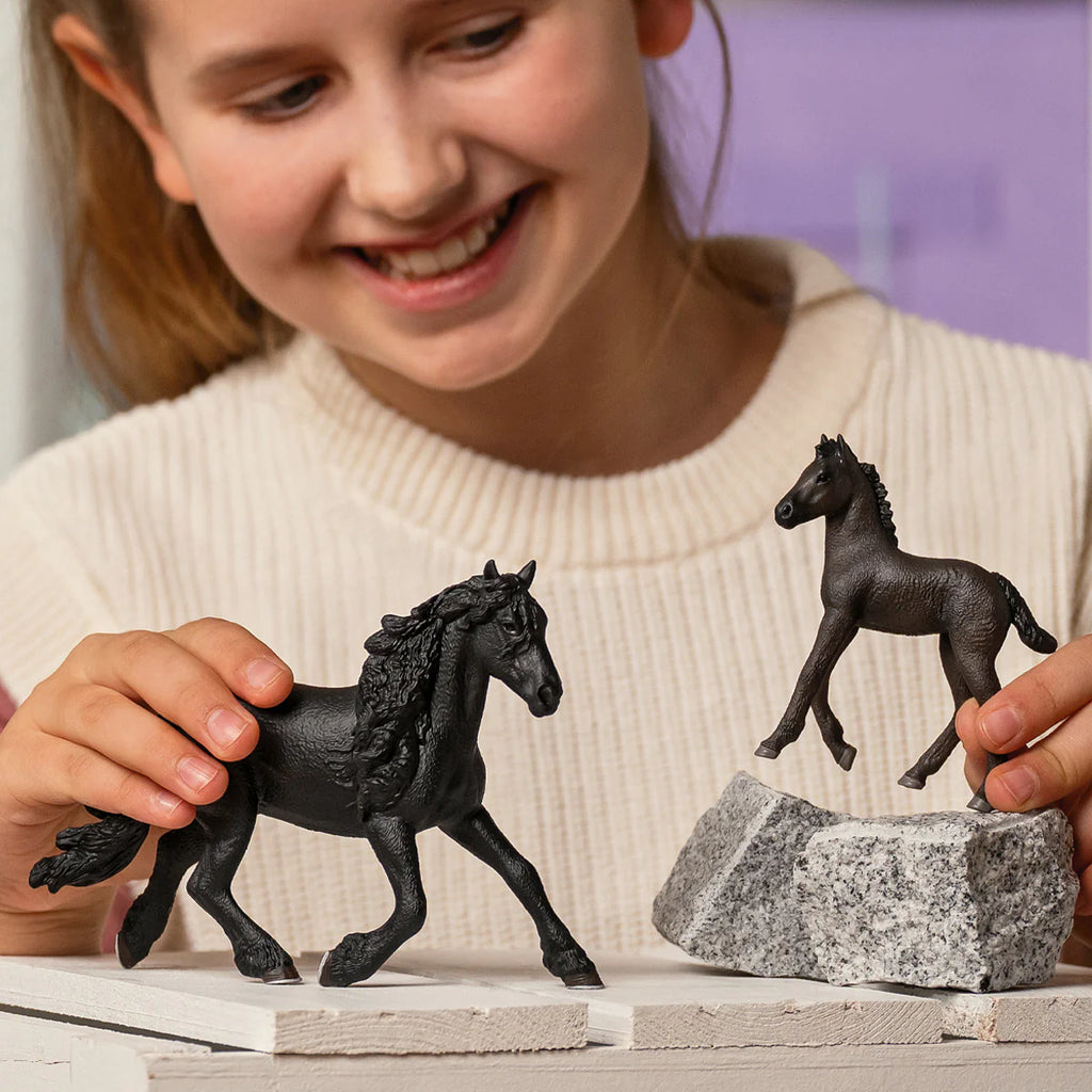 Schleich 13975 Friesian Stallion Figure - TOYBOX Toy Shop