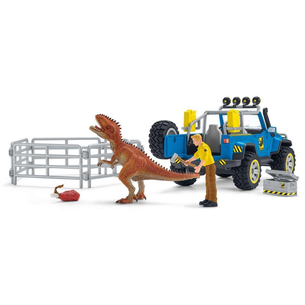 Schleich 41464 Off-Road Vehicle With Dino Outpost Playset - TOYBOX Toy Shop