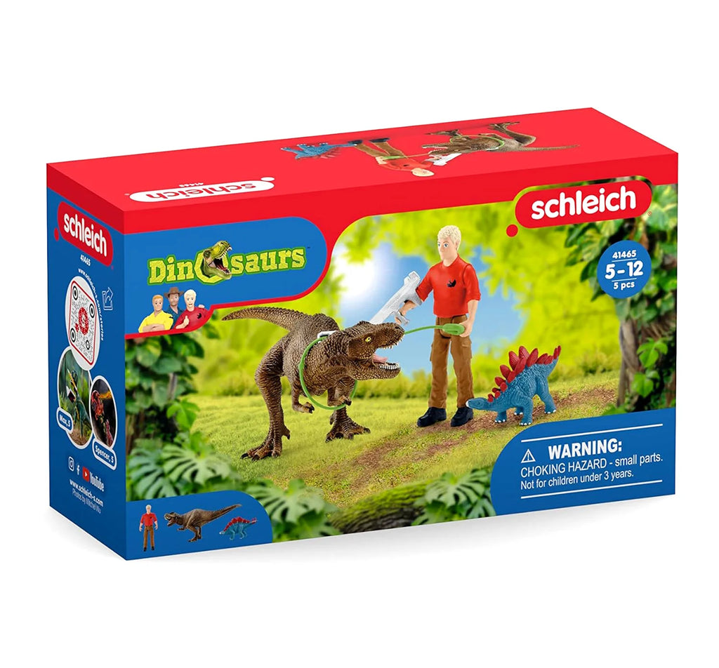 Schleich 41465 Tyrannosaurus Rex Attack Dinosaurs - TOYBOX Toy Shop