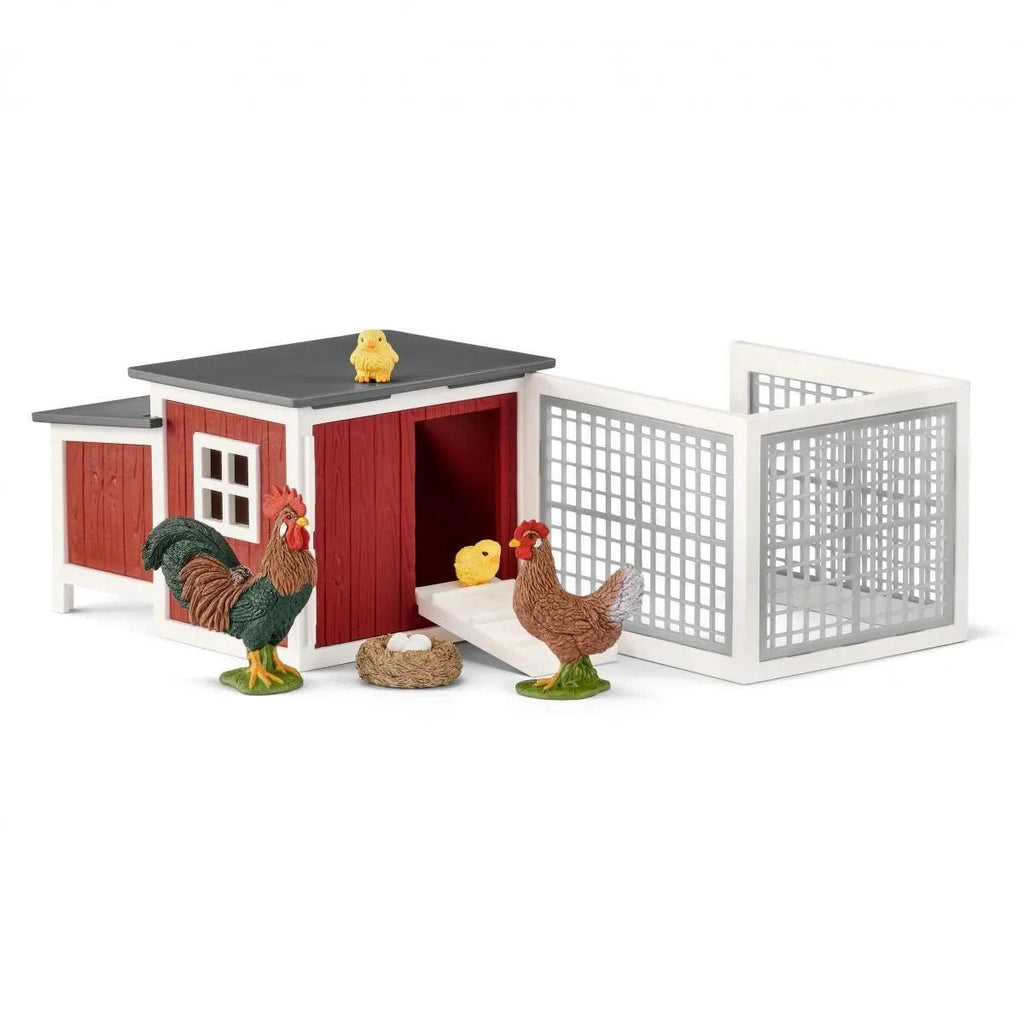 SCHLEICH 42421 Chicken Coop Playset - TOYBOX Toy Shop