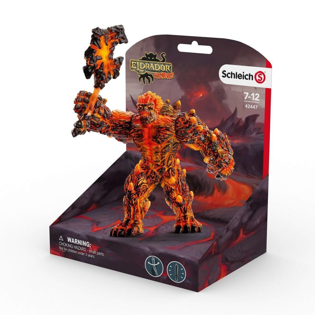 Schleich 42447 Eldrador Lava Golem Figure with Weapon - TOYBOX Toy Shop