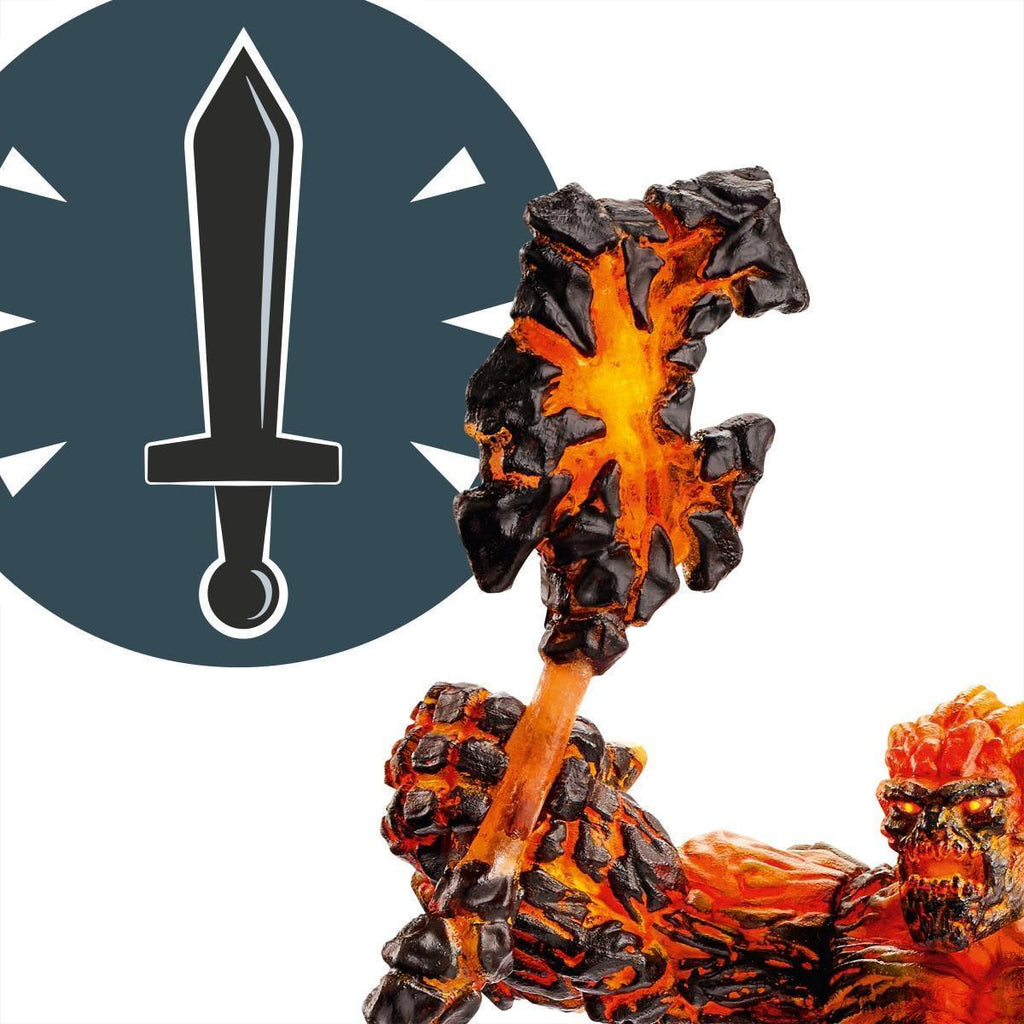 Schleich 42447 Eldrador Lava Golem Figure with Weapon - TOYBOX Toy Shop