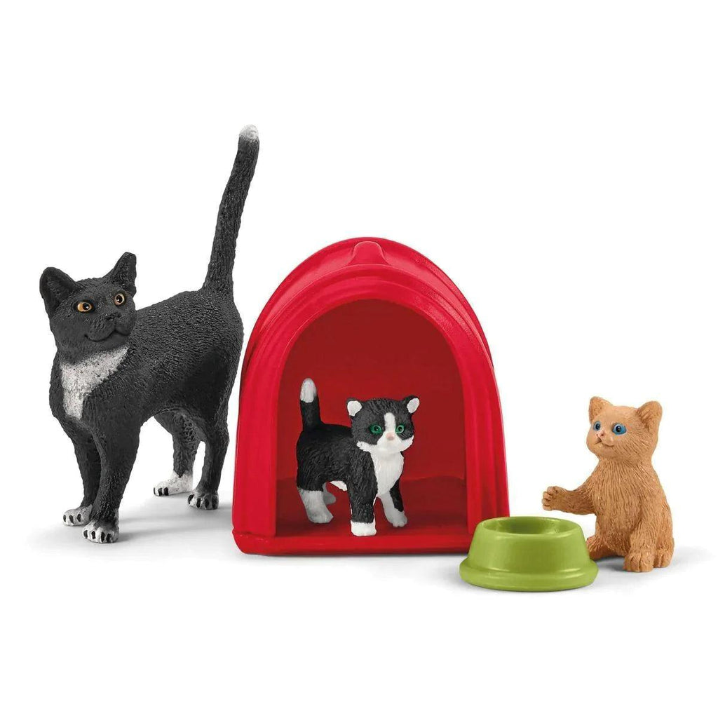 SCHLEICH 42501 Playtime For Cute Cats Playset - TOYBOX Toy Shop