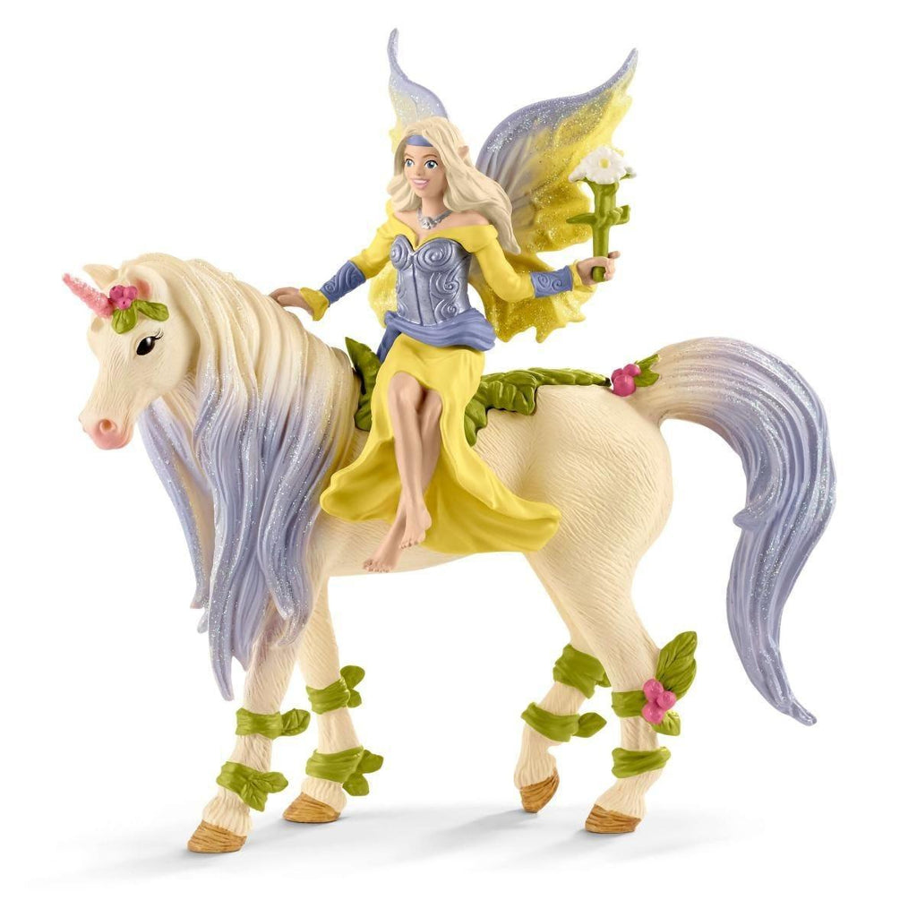 Schleich 70565 Fairy Sera With Blossom Unicorn - TOYBOX Toy Shop