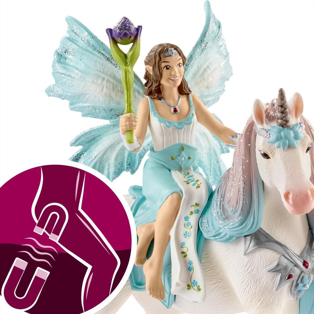 Schleich 70569 Fairy Eyela With Princess Unicorn - TOYBOX Toy Shop