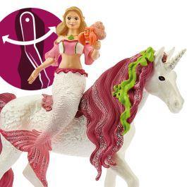 Schleich 70593 Mermaid Feya On Underwater Unicorn Figure - TOYBOX Toy Shop