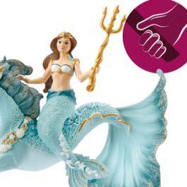 Schleich 70594 Mermaid Eyela On Underwater Horse Figure - TOYBOX Toy Shop