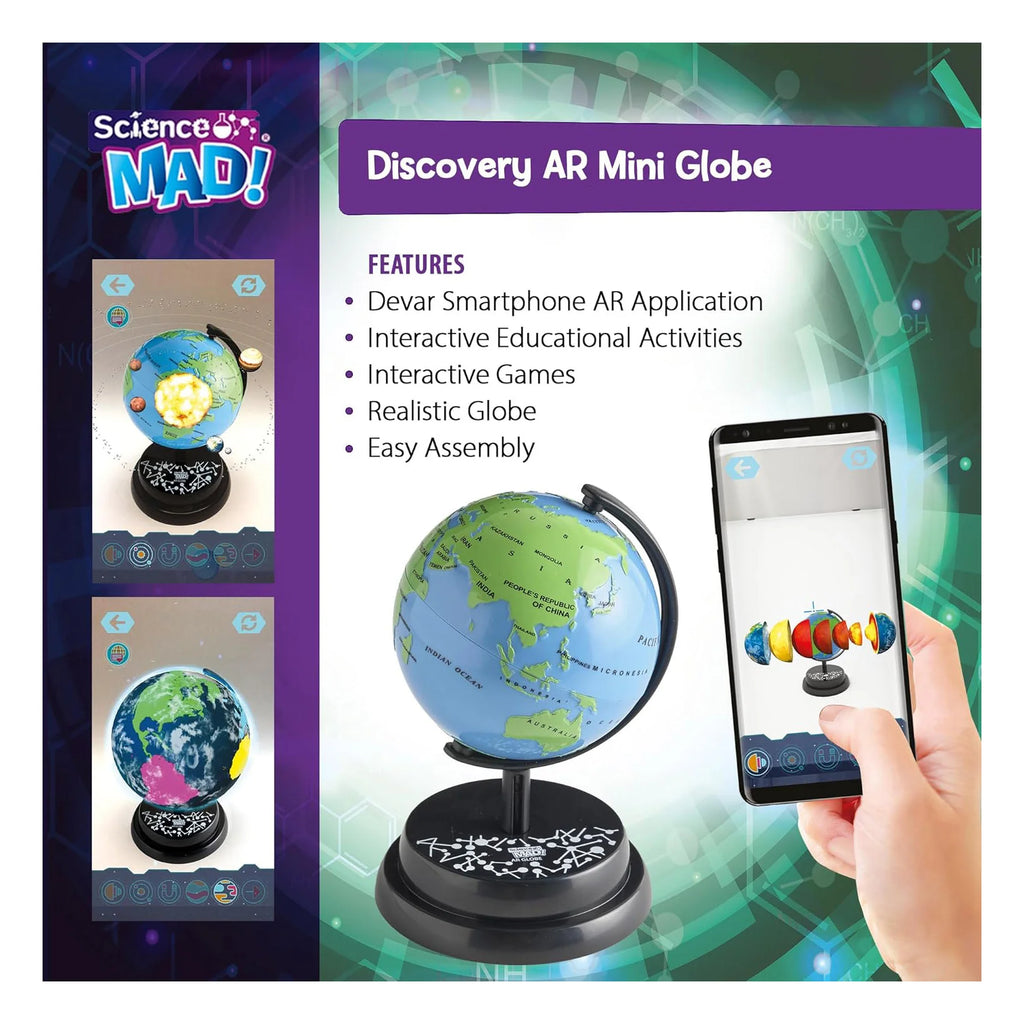 Science Mad AR Mini Globe - TOYBOX Toy Shop