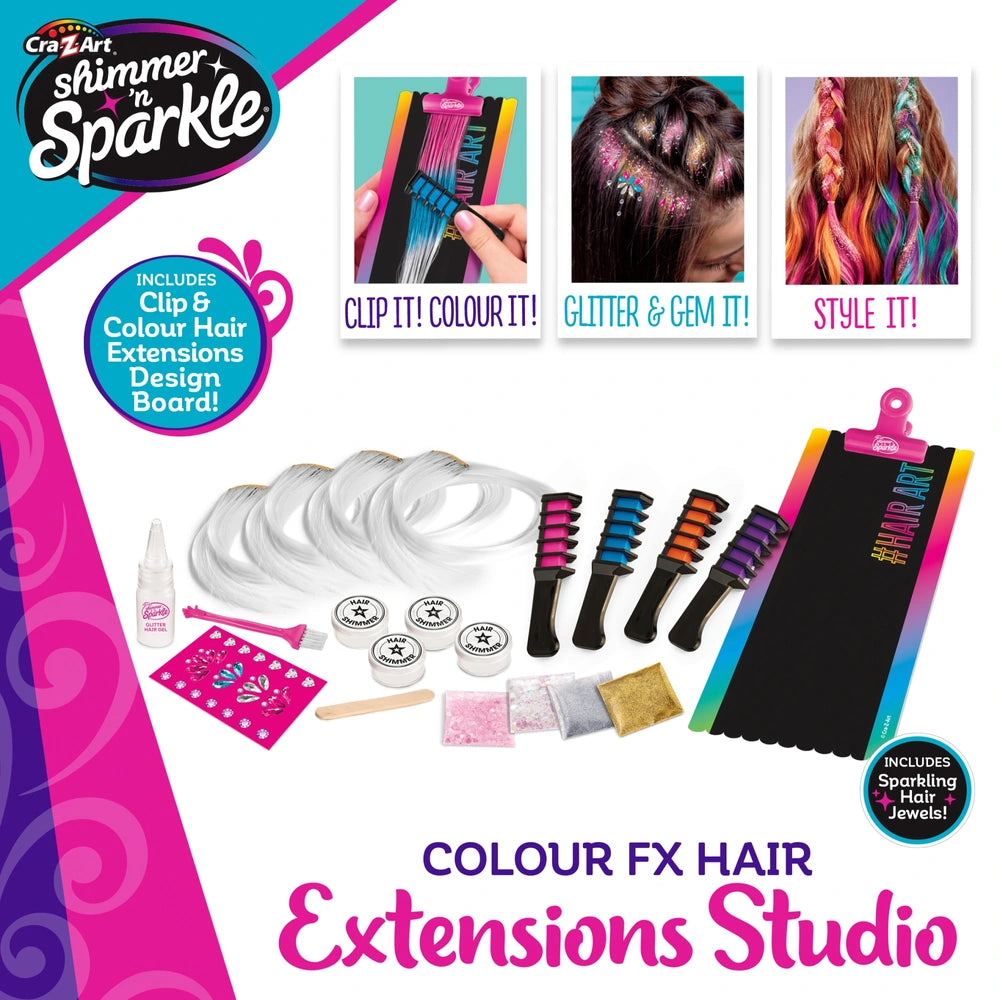 Shimmer N' Sparkle Colour FX Hair Extension Studio - TOYBOX Toy Shop