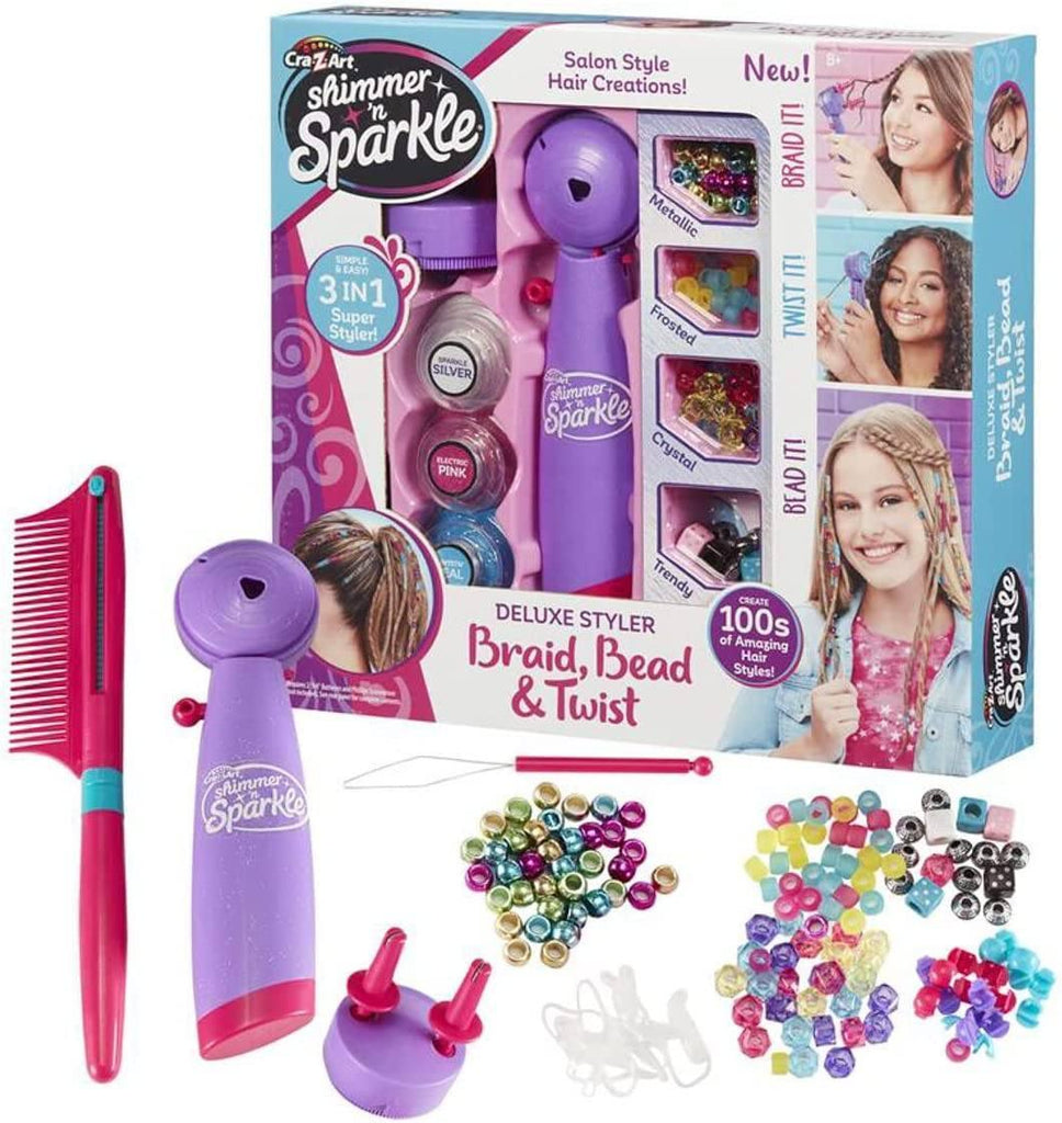 Shimmer and Sparkle Deluxe Bead Twist Braiding Styler - TOYBOX Toy Shop