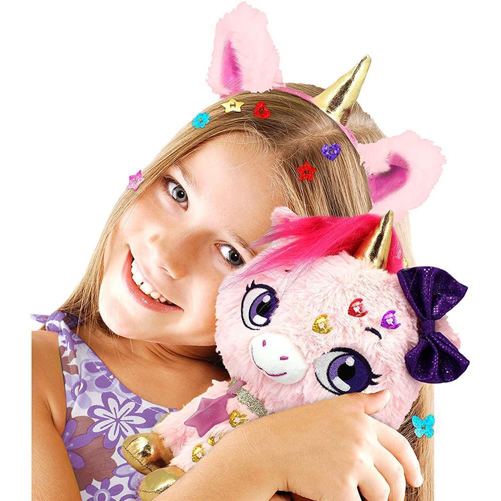 Shimmer Stars Twinkle Unicorn 28cm Plush - Pink - TOYBOX Toy Shop