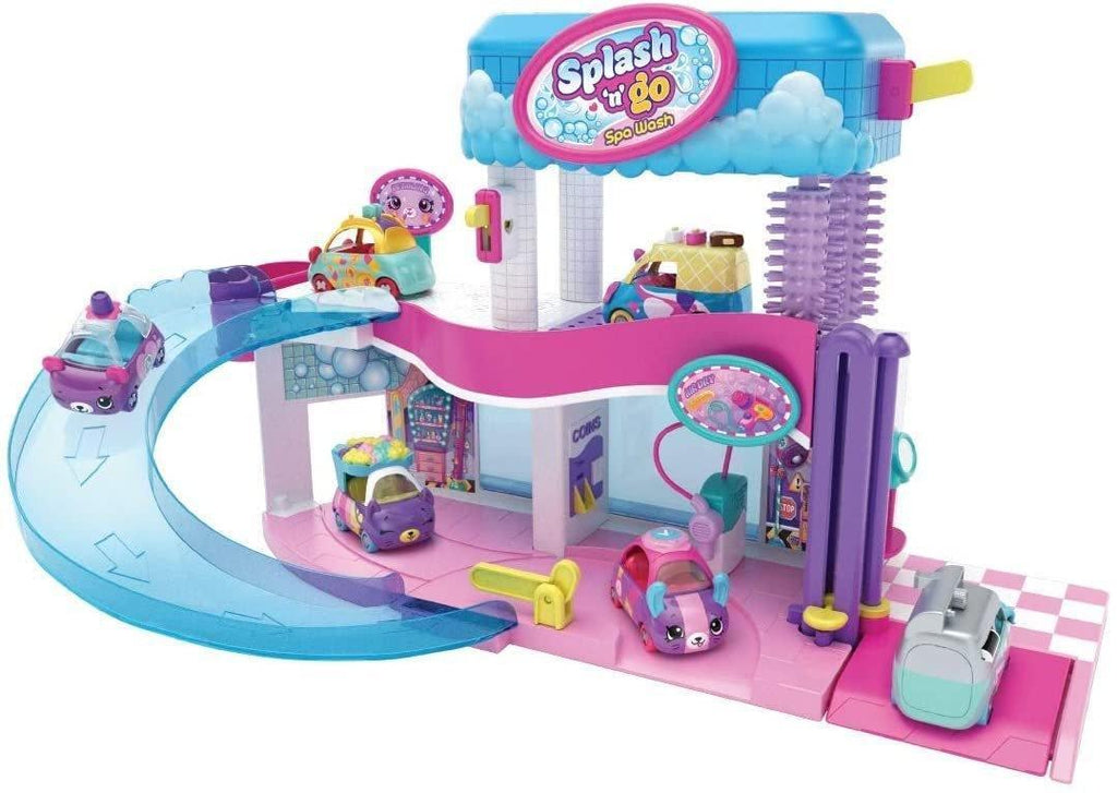 Shopkins Cutie Cars Toy, Splash 'n' Go Spa Wash Playset - TOYBOX Toy Shop