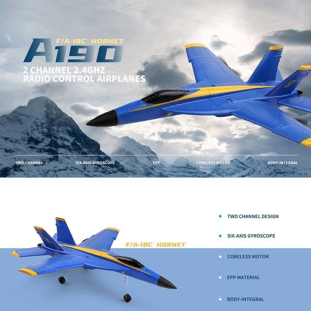 Simulation A190 F-18 Hornet Two-channel RC Aeroplane - TOYBOX Toy Shop