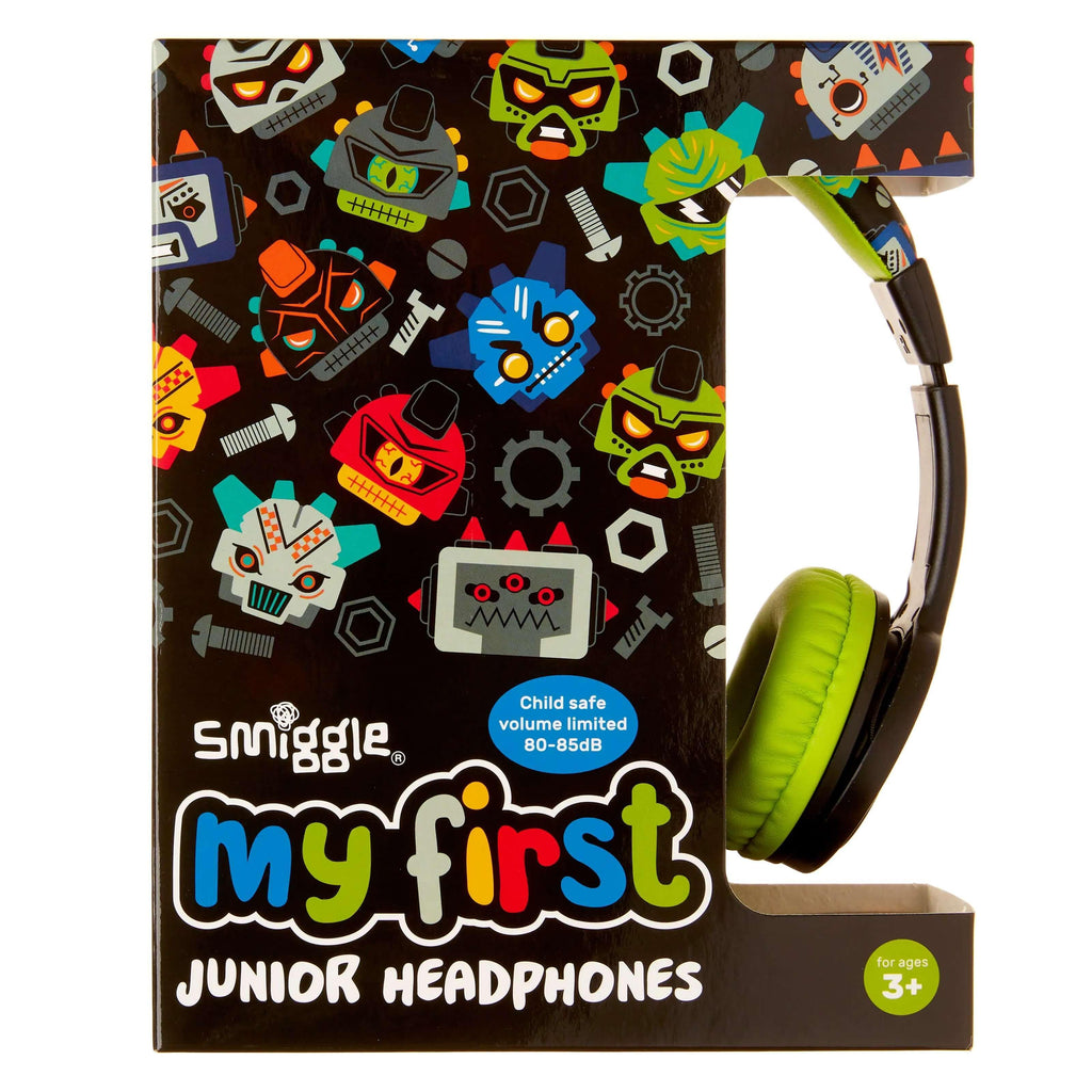 SMIGGLE 412372 Cheer My First Junior Headphones Colour Black - TOYBOX Toy Shop