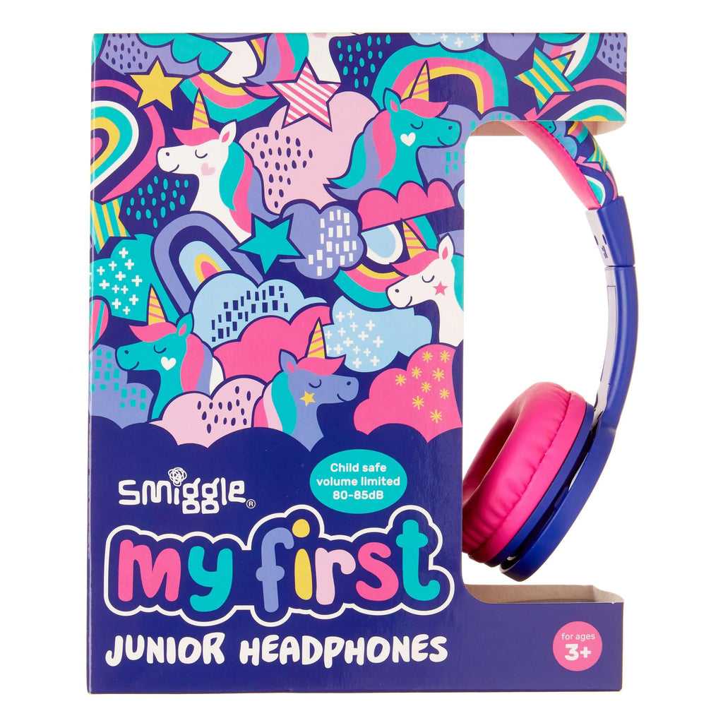 SMIGGLE 412372 Cheer My First Junior Headphones Colour Purple/Pink - TOYBOX Toy Shop