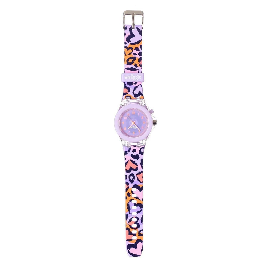 SMIGGLE Flow Light Time Flashing Watch Lilac - TOYBOX Toy Shop