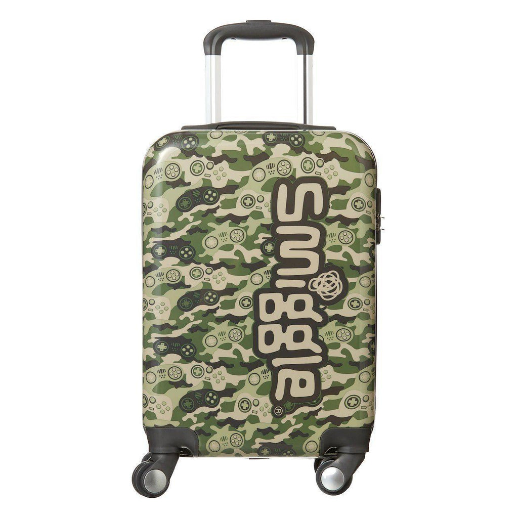 SMIGGLE Beam Four Wheel Travel Trolley Bag, Colour Khaki - TOYBOX Toy Shop