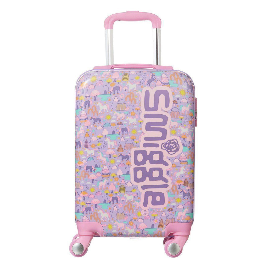 SMIGGLE Beam Four Wheel Travel Trolley Bag, Colour Lilac - TOYBOX Toy Shop