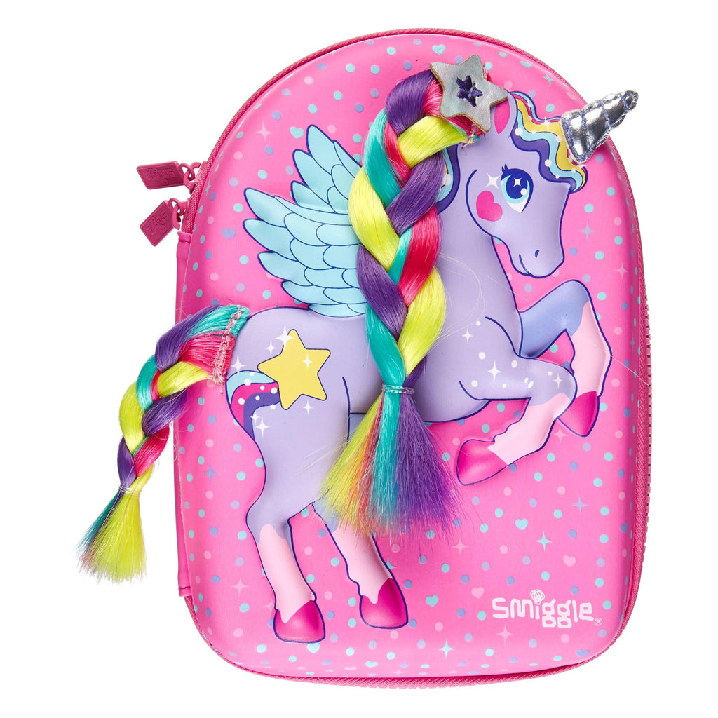 SMIGGLE Dolly Wishes Hardtop Pencil Case - Pink - TOYBOX Toy Shop