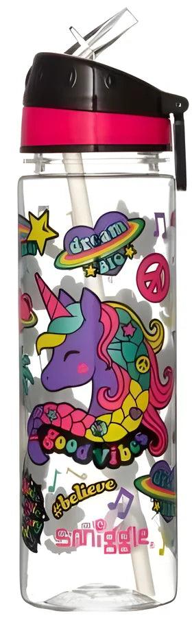 SMIGGLE Express Water Drink Bottle with Flip Top Spout, Unicorn Print - TOYBOX Toy Shop