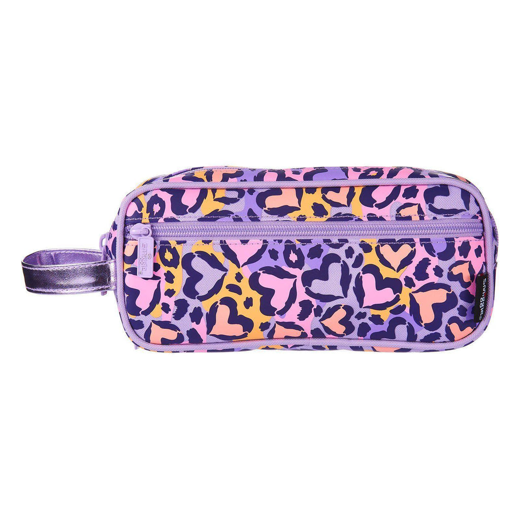 SMIGGLE Flow 3 In 1 Pencil Case - Lilac/Orange - TOYBOX Toy Shop