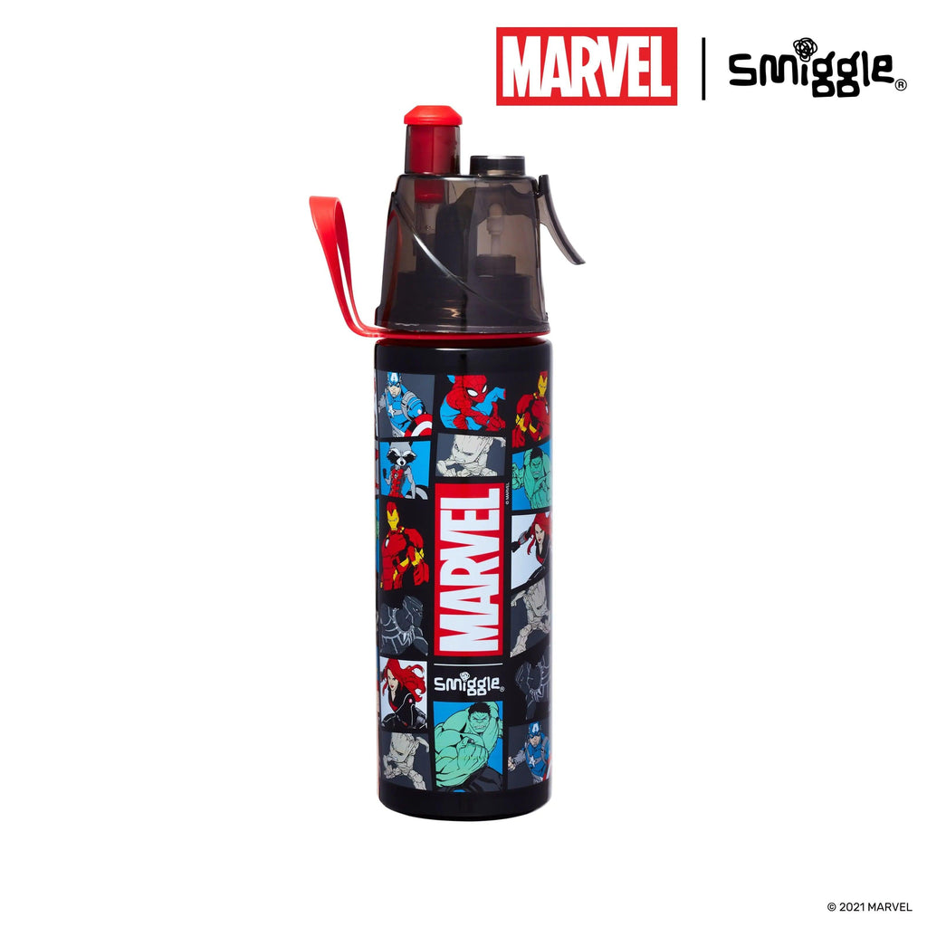 SMIGGLE Marvel Insulated Stainless Steel Spritz Drink Bottle 500Ml - TOYBOX Toy Shop