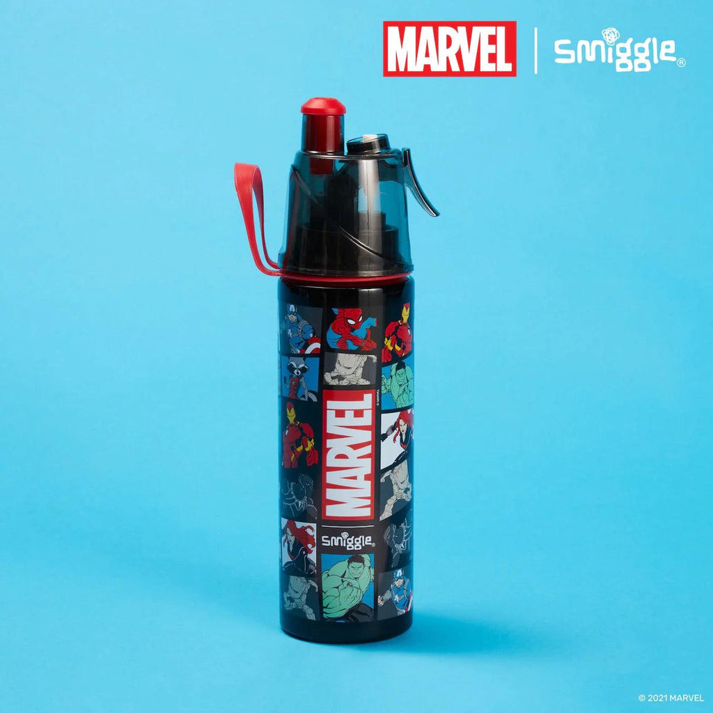SMIGGLE Marvel Insulated Stainless Steel Spritz Drink Bottle 500Ml - TOYBOX Toy Shop