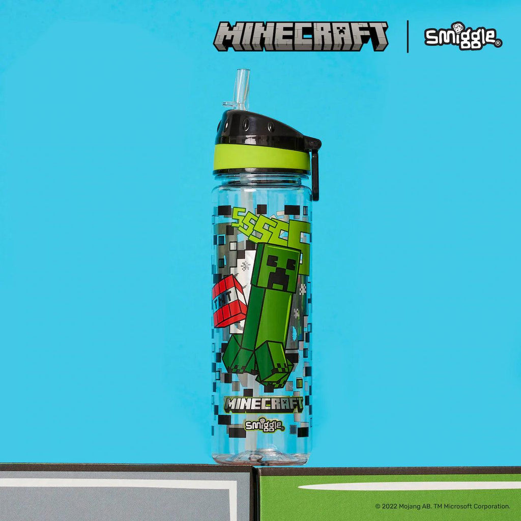 SMIGGLE Minecraft Drink Up Plastic Bottle 650Ml - TOYBOX Toy Shop