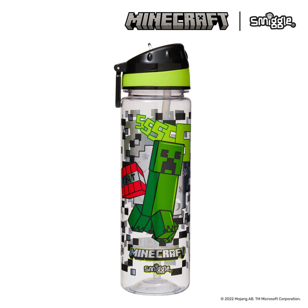 SMIGGLE Minecraft Drink Up Plastic Bottle 650Ml - TOYBOX Toy Shop