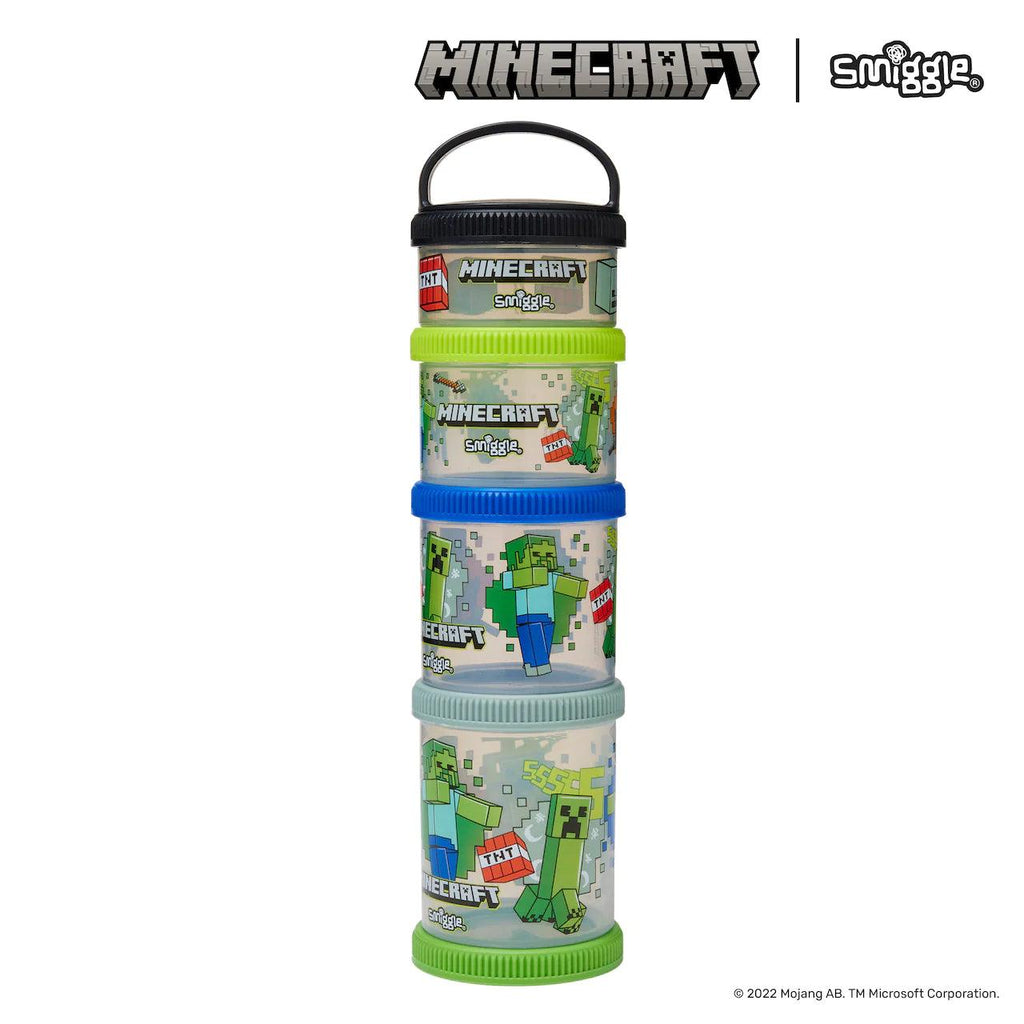 SMIGGLE Minecraft Snack & Stack Containers - TOYBOX Toy Shop