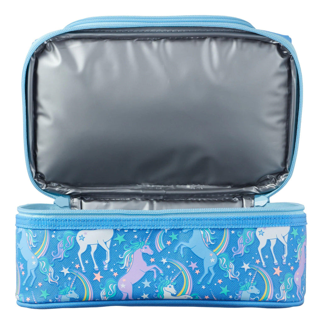 SMIGGLE Neat Double Decker Lunchbox - Cornflower Blue - TOYBOX Toy Shop