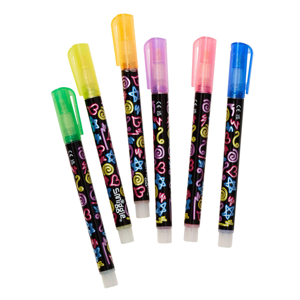 SMIGGLE Outline Marker Pack X6 - TOYBOX Toy Shop