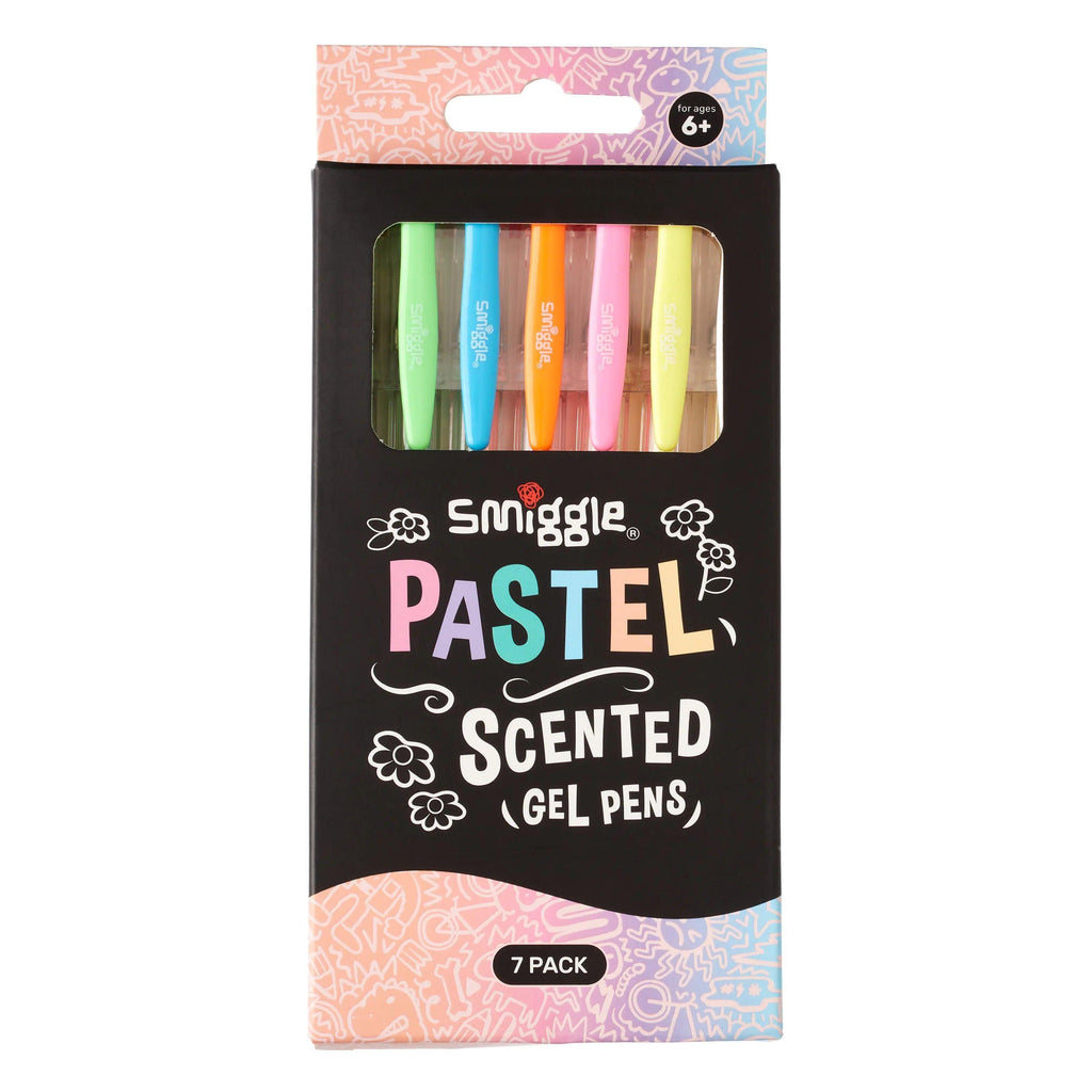 SMIGGLE Pastel Scented Gel Pens X7 - Colour Mix - TOYBOX Toy Shop