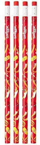 SMIGGLE Pencils x 4 Pack Scented With Eraser Top - Hot Dog Scent - TOYBOX Toy Shop