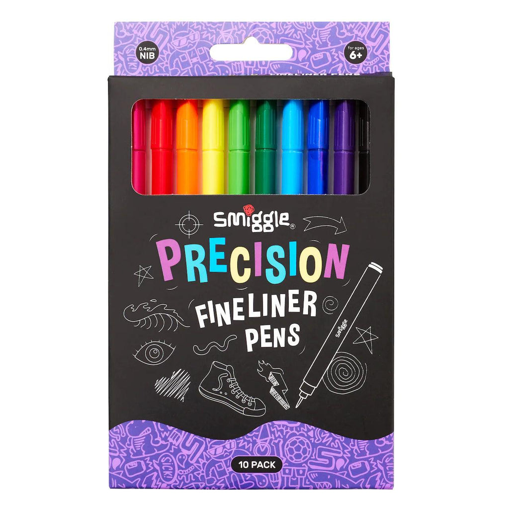 SMIGGLE Precision Fineline Pen Pack X10 - TOYBOX Toy Shop