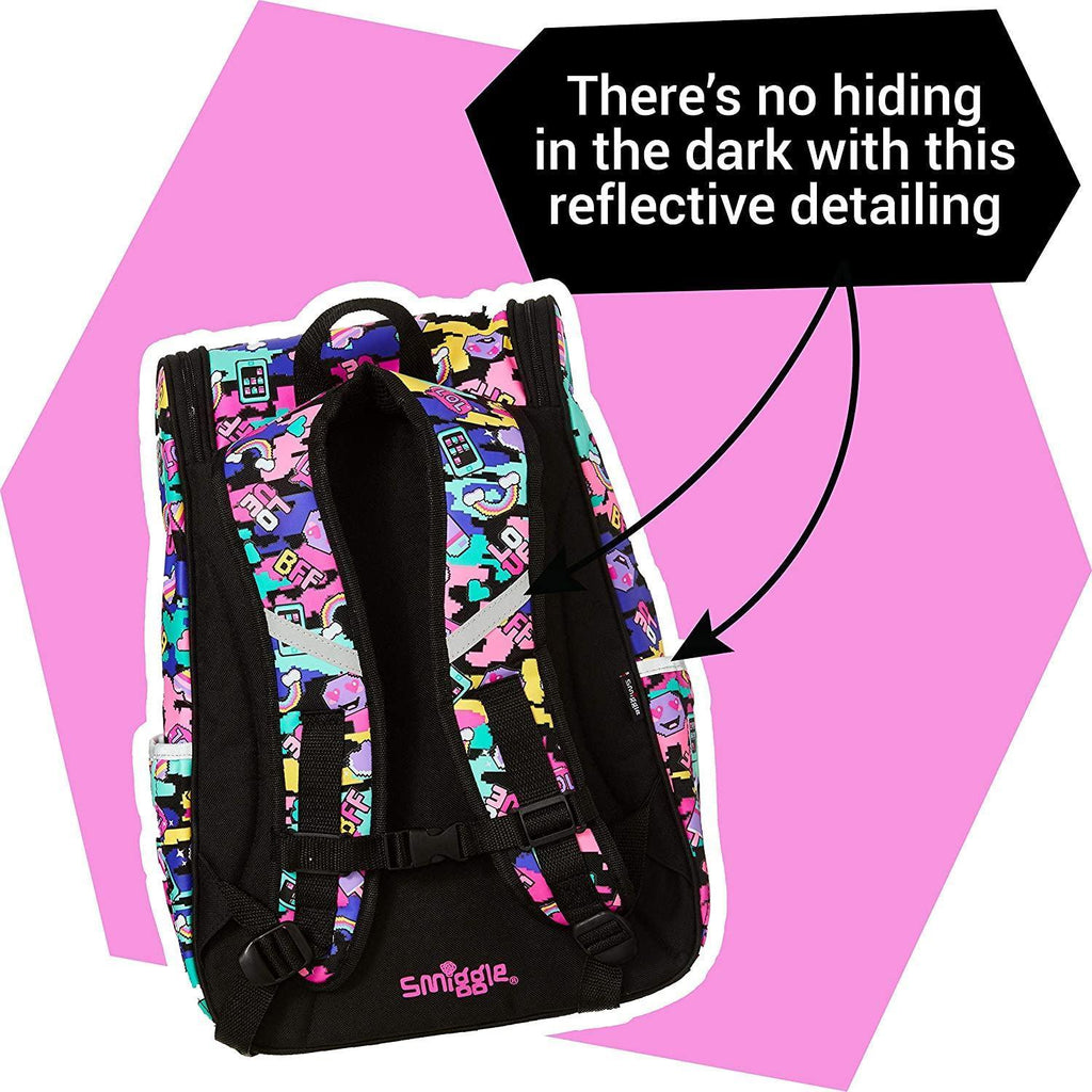 SMIGGLE Seek Reflective Access Backpack 42cm - TOYBOX Toy Shop