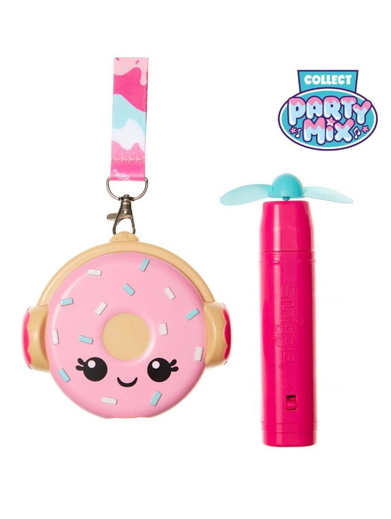 SMIGGLE SMIGGLETS Portable Fan - Party Mix DJ Doughnut - TOYBOX Toy Shop