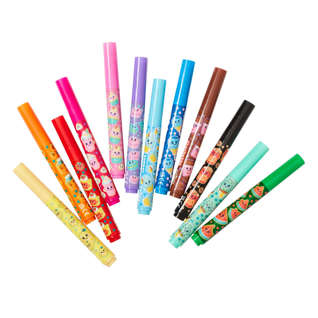 SMIGGLE Snackies Scented Marker Pack X12 - TOYBOX Toy Shop