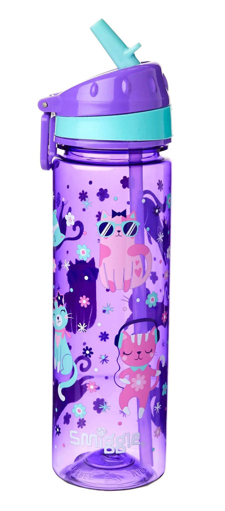 SMIGGLE Universe Drink Up Straight Bottle - Purple - TOYBOX Toy Shop